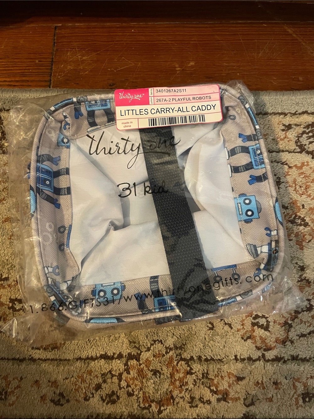 NWT thirty-one Littles Carry-All Caddy | playful robots